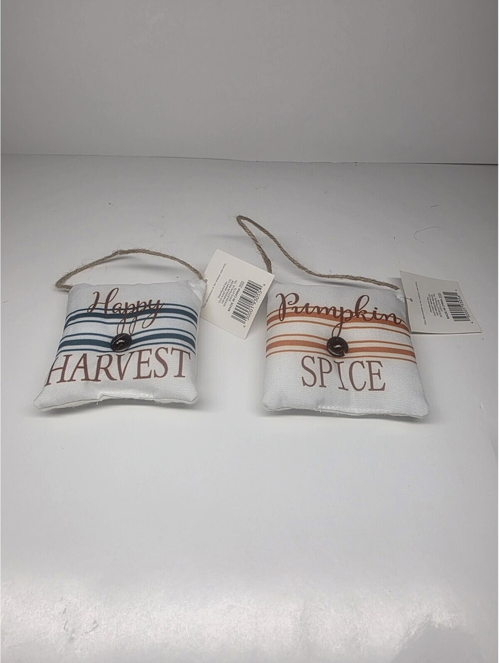 Happy Harvest & Pumpkin Spice Mini Plush Pillows Wall Decorations 4X4X0.5
